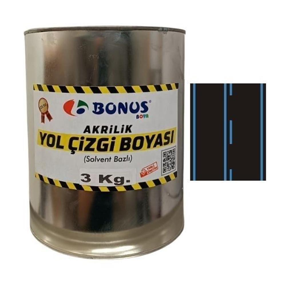 Mavi Yol Çizgi Boyası Boyası 3 KgBN 1050 03 5015Mavi Yol Çizgi Boyası 3 kg