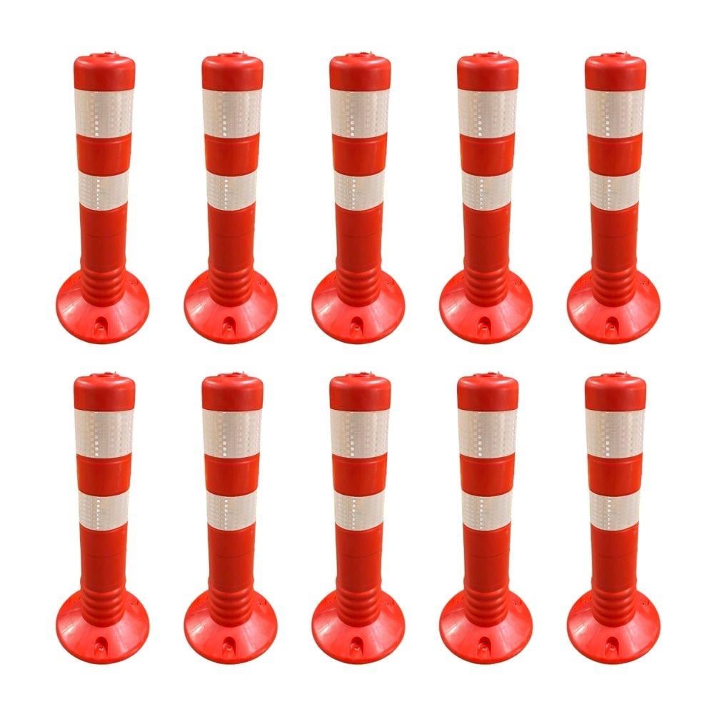 Ekonomik 45 cm Esnek Delinatör 10’lu Set – Reflektif Trafik DubasıMŞB.0108-SET10Turuncu Ekonomik 45 cm Delinatör 10'lu Set