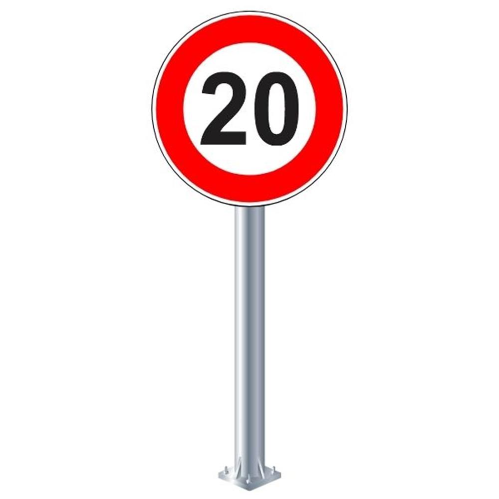 Azami Hız Sınırı 20 km Levhası TT-29TT-29b-30Azami Hız Sınırlaması 20 km Levhası TT-29