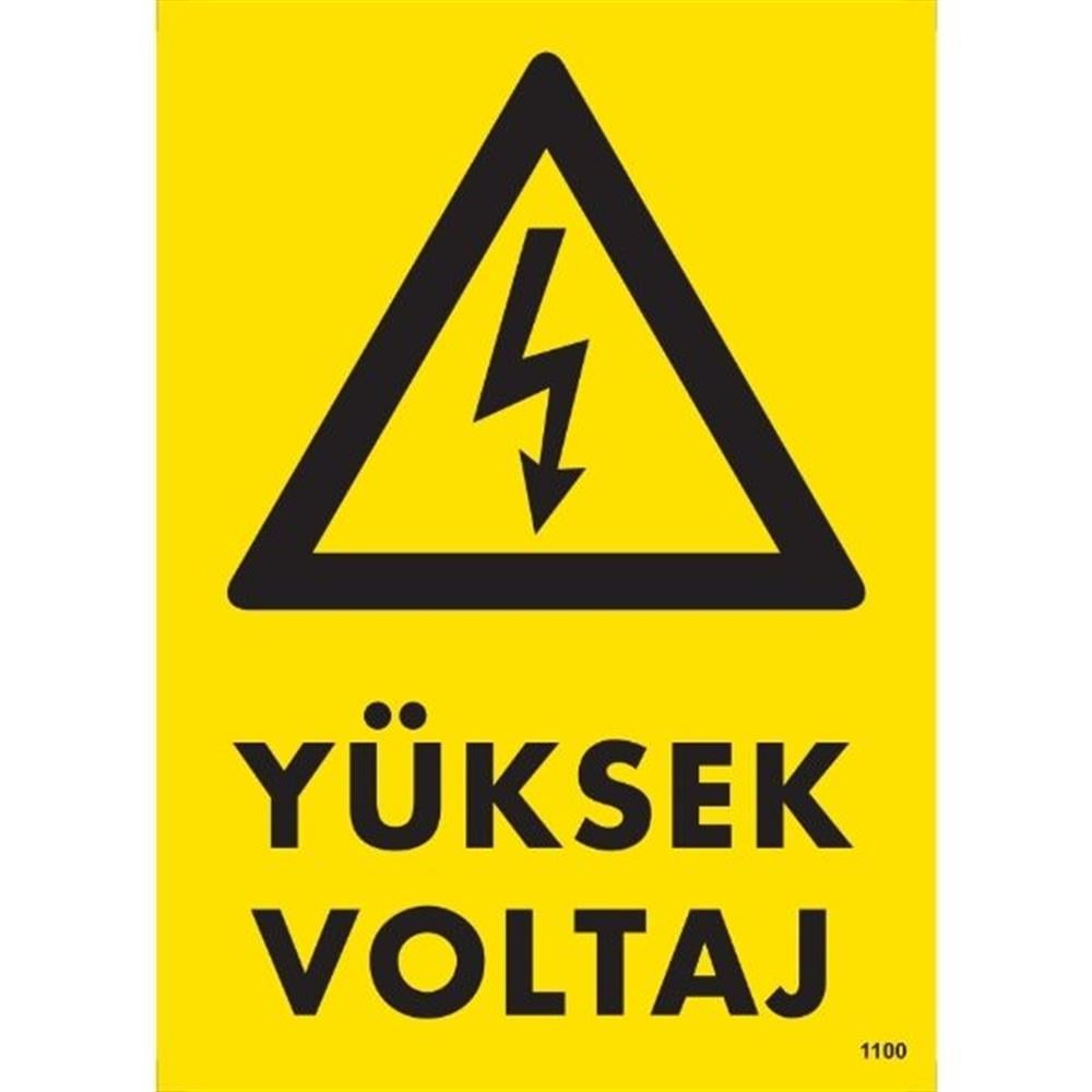 Yüksek Voltaj Uyarı LevhasıİSG-1100-2535SYüksek Voltaj Uyarı Levhası