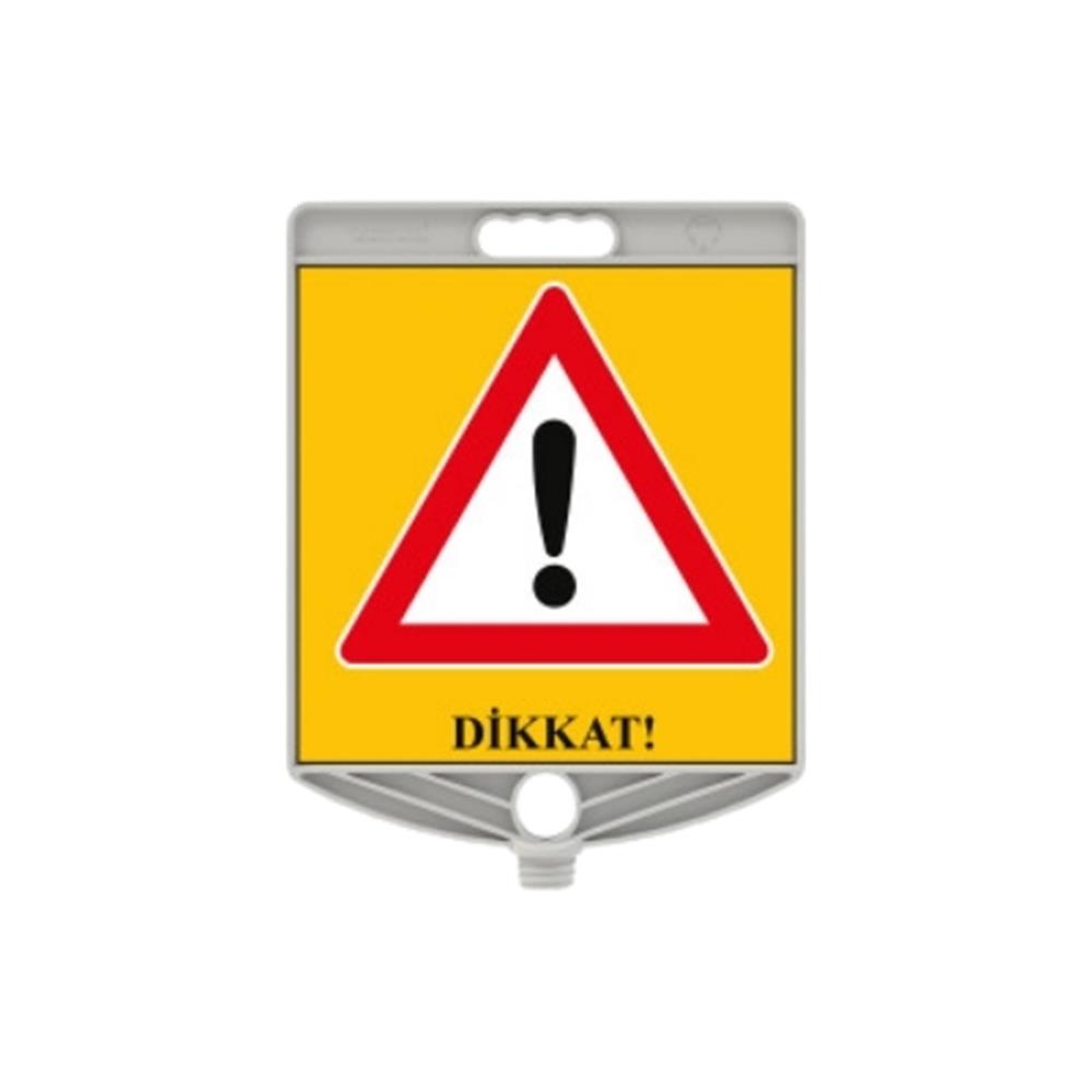 Dikkat Levhası Kare Plastik Levha Uyarı Levhası