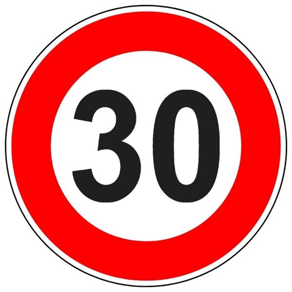 Azami Hız Sınırı 30 km Levhası TT-29TT-29c-30Azami Hız Sınırlaması 30 km Levhası TT-29