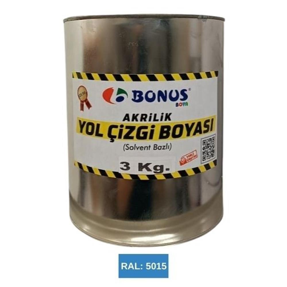 Mavi Yol Çizgi Boyası Boyası 3 KgBN 1050 03 5015Mavi Yol Çizgi Boyası 3 kg