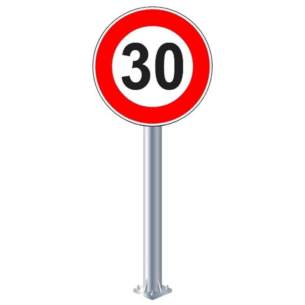 Azami Hız Sınırı 30 km Levhası TT-29TT-29c-30Azami Hız Sınırlaması 30 km Levhası TT-29