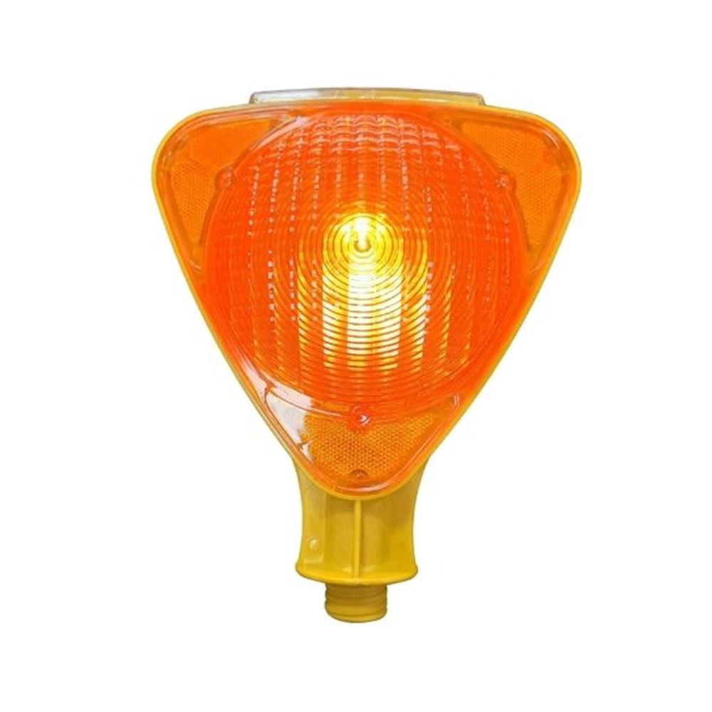 Üçgen Solar Flaşör Sarı LambaHT0053Üçgen Solar Flaşör Sarı Lamba