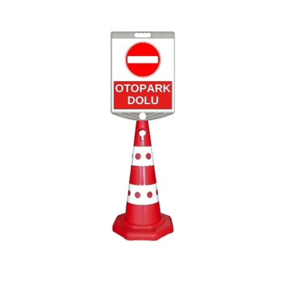 Otopark Dolu Levhalı Duba503208-ZT945 S -41-TOtopark Dolu Levhalı Benekli Reklam Konisi