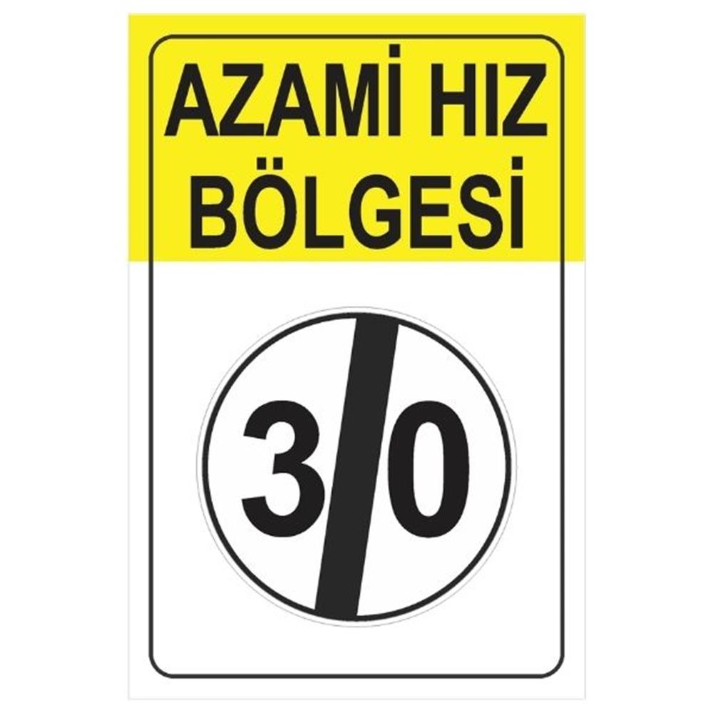 Azami Hız Sınırlaması Sonu LevhasıTT-33b-30Azami Hız Sınırlaması Sonu Levhası TT-33b
