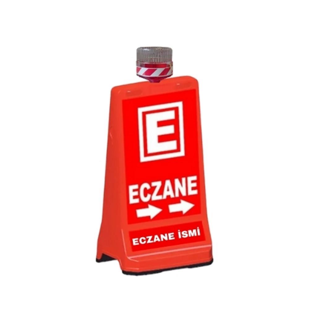 Flaşör Lambalı Eczane Tabelası Eczane Dubası Plastik Duba Tek Yön