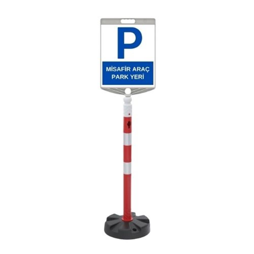 Misafir Araç Park Yeri Levhalı 100 cm Duba