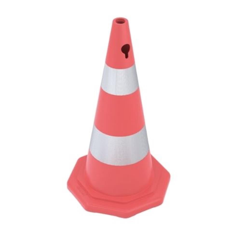 PVC Trafik Konisi 70 cm Çift Reflektifli