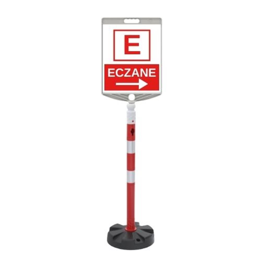 Sağ Ok Eczane Levhalı 100 cm Duba