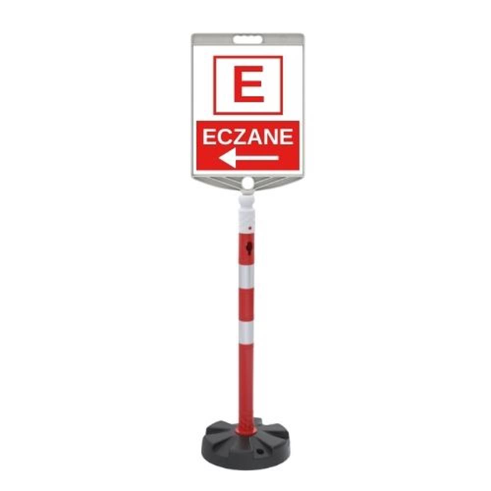 Sol Ok Eczane Levhalı 100 cm Duba