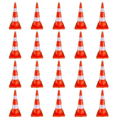 20 Adet 75 cm Ekonomik Trafik Koni SetiHT0039SET2020 Adet 75 cm Ekonomik Trafik Konisi Seti