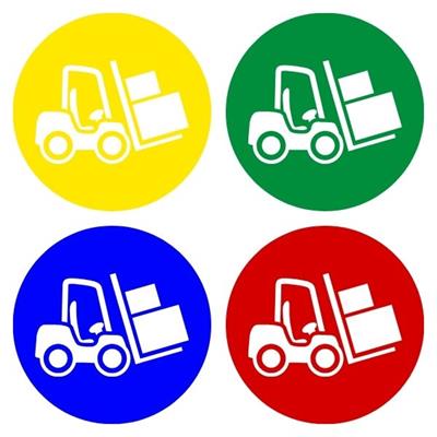 Forklift Sticker Zemin Uyarı İşaretiHT3020-003SForklift Sticker Zemin İşareti