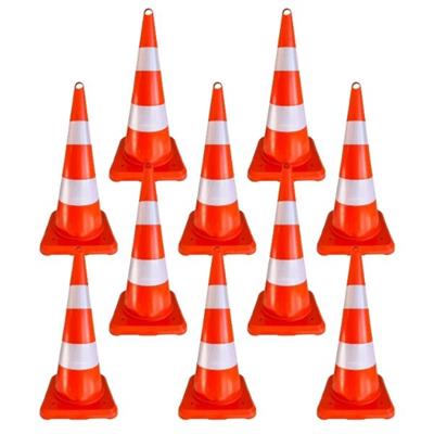 10 Adet 75 cm Ekonomik Trafik Koni SetiHT0039SET1010 Adet 75 cm Ekonomik Trafik Konisi Seti