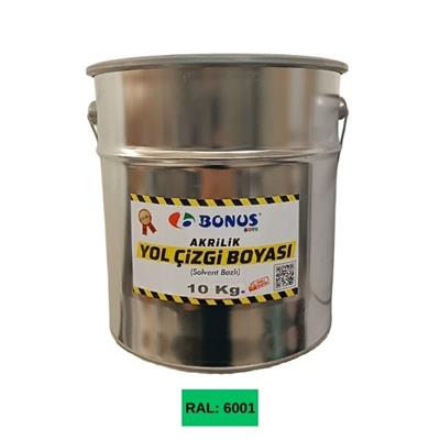 Akrilik Yeşil Yol Çizgi Boyası Boyası 10 KgBN 1050 10 6001Akrilik Yeşil Yol Çizgi Boyası 10 kg
