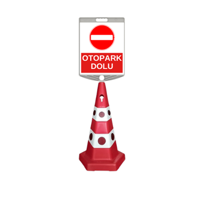 Otopark Dolu Uyarı Levhalı Kedi Gözlü Reklam Konisi650506 -ZT945 S -26 TYOtopark Dolu Levhalı Kedi Gözlü Reklam Konisi Ağırlıklı