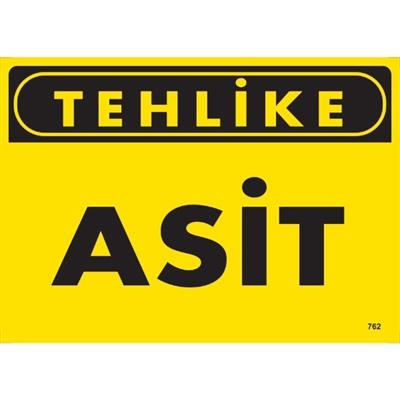 Tehlike Asit Uyarı LevhasıİSG-762-2535STehlike Asit Uyarı Levhası