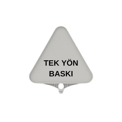 39x39 cm Plastik Üçgen Özel Baskı Levha Plastik Uyarı Levhası