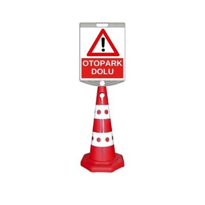 Otopark Dolu Levhalı Benekli Reklam Konisi503208-ZT945 S -40-TOtopark Dolu Levhalı Benekli Reklam Konisi