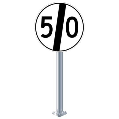 Hız Sınırlaması Sonu Levhası TT-33TT-33-30Hız Sınırlama Sonu Levhası TT-33
