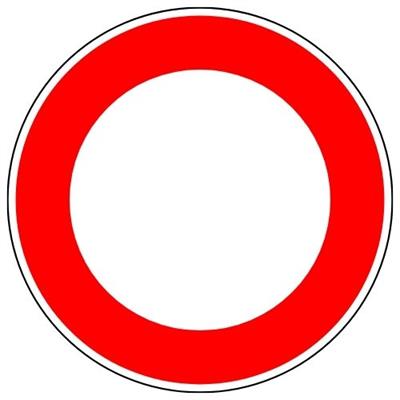 Taşıt Trafiğine Kapalı Yol Levhası TT-5TT-5-30Taşıt Trafiğine Kapalı Yol Levhası TT-5