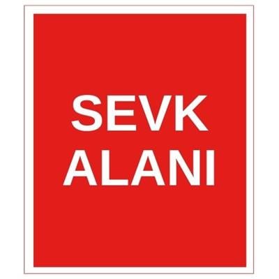 Sevk Alanı Sticker EtiketUY-STC-1650-30Sevk Alanı Sticker Yapışkanlı Etiket