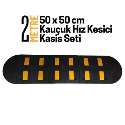 2 Metre Kauçuk Hız Kesici Kasis Seti 50x50 cmHYL5050K-22 Metre Kauçuk Hız Kesici Kasis Seti 50x50 cm