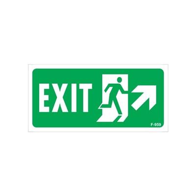Exıt Yukarı Sağ Ok Uyarı LevhasıİSG-F959-1225FSExıt Yukarı Sağ Ok Uyarı Levhası