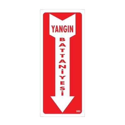 Yangın Battaniyesi Uyarı Levhası İSG-980-2535SYangın Battaniyesi Uyarı Levhası