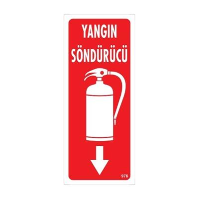 Yangın Söndürücü Uyarı Levhası İSG-976-2535SYangın Söndürücü Uyarı Levhası