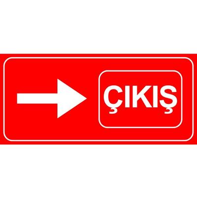 Kırmızı Çıkış Yönlendirme LevhasıOTP-00127-2040GKırmızı Çıkışı Levhası