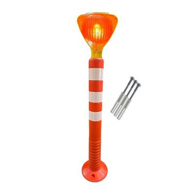 Üçgen Sarı Solar Flaşörlü 75 cm Delinatör Seti2076-9500Üçgen Sarı Solar Flaşörlü 75 cm Delinatör Seti