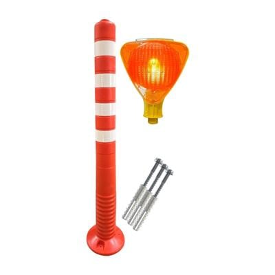 Üçgen Sarı Solar Flaşörlü 100 cm Delinatör Seti2101-9500Üçgen Sarı Solar Flaşörlü 100 cm Delinatör Seti