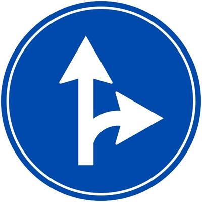 İleri ve Sağa Mecburi Yön Levhası TT-35dTT-35d-30İleri ve Sağa Mecburi Yön Levhası TT-35d