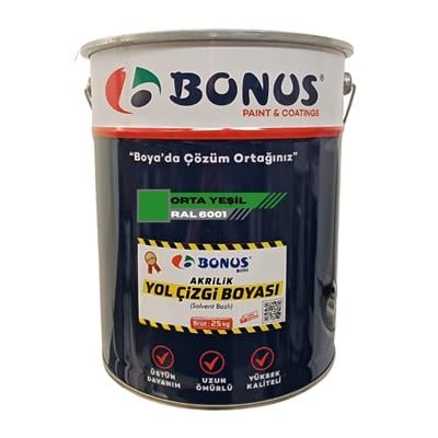 Orta Yeşil Zemin Boyası 25 Kg – RAL 6001HTBOYA093Orta Yeşil Akrilik Zemin Boyası 25 Kg – RAL 6001