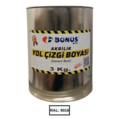 Beyaz Yol Çizgi Boyası Boyası 3 KgBN 1050 03 9016Beyaz Yol Çizgi Boyası 3 kg