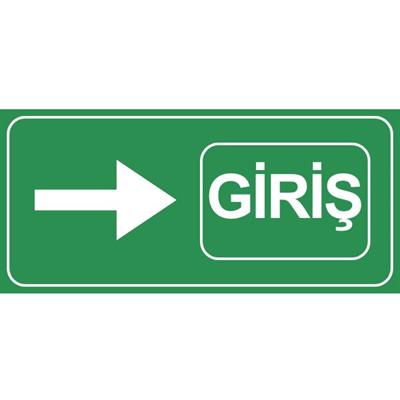 Yeşil Giriş Yönlendirme LevhasıOTP-00132-2040GYeşil Giriş Levhası