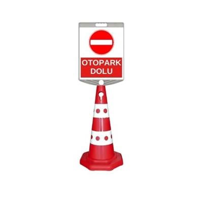 Otopark Dolu Levhalı Duba503208-ZT945 S -41-TOtopark Dolu Levhalı Benekli Reklam Konisi