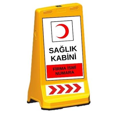 Sarı Sağlık Kabini Reklam DubasıHT12429 DB A-19Sarı Sağlık Kabini Reklam Dubası