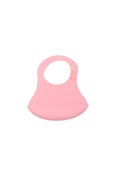Dofi Baby Pembe Kız Bebek Slikon Mama Önlük