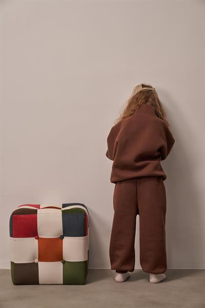 Acı Kahve Dik Yaka Eşofman Takım