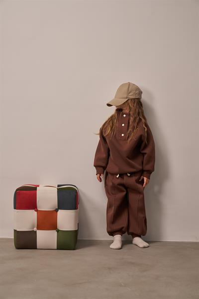 Acı Kahve Dik Yaka Eşofman Takım