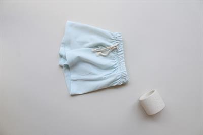 Açık Mavi Bağcıklı Basic Şort