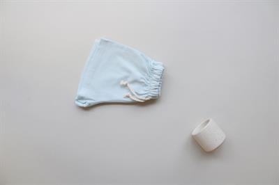 Açık Mavi Bağcıklı Basic Şort