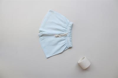 Açık Mavi Bağcıklı Basic Şort