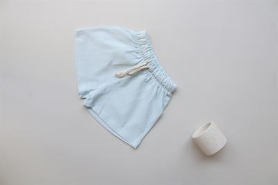 Açık Mavi Bağcıklı Basic Şort