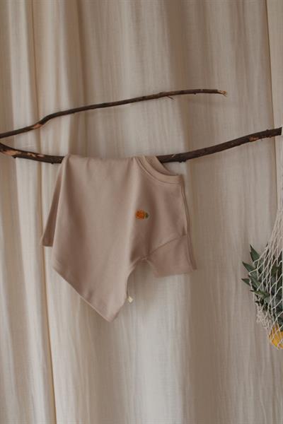 Ananas Nakışlı Oversize T-shirt