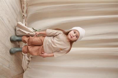 Ananas Nakışlı Oversize T-shirt