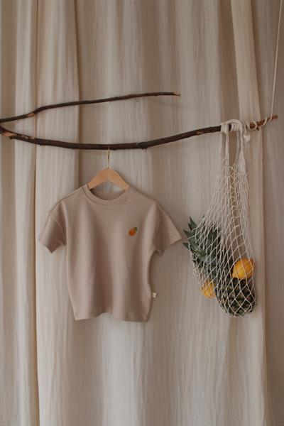 Ananas Nakışlı Oversize T-shirt